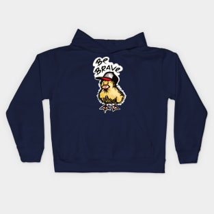 little brave duckling Kids Hoodie